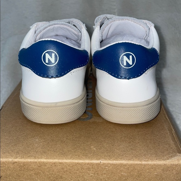 NWT NATURINO RIBY VL. Suede and leather sneakers, White-Green - Picture 11 of 15